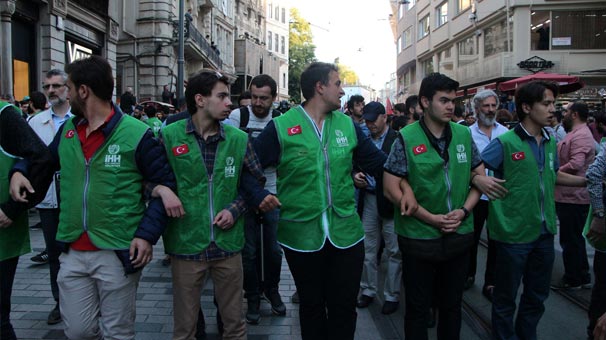 Beyoğlu'nda ABD ve İsrail protestosu