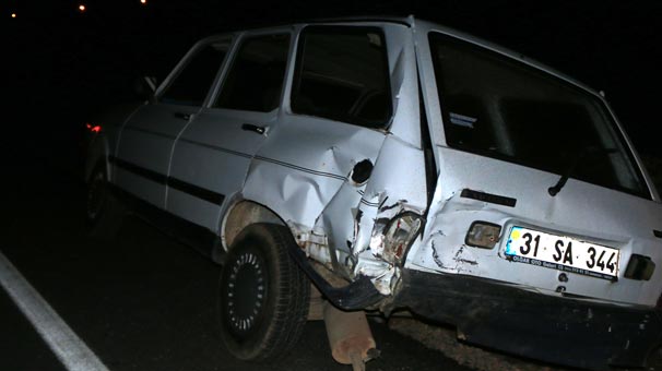 Hatay'da trafik kazası;4 yaralı