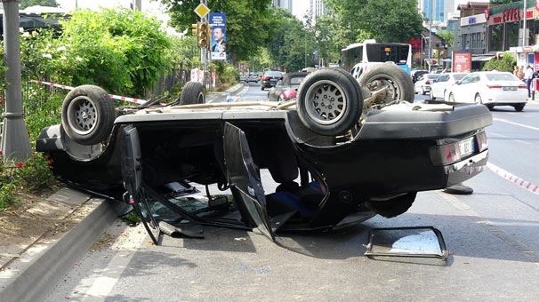 Beşiktaş'ta trafik kazası