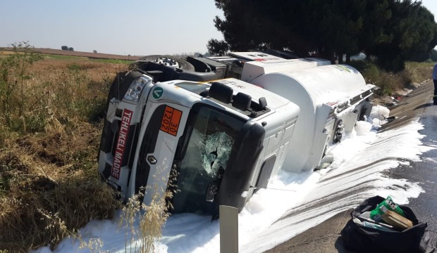 Tekirdağ'da yolcu otobüsü ile tanker çarpıştı!