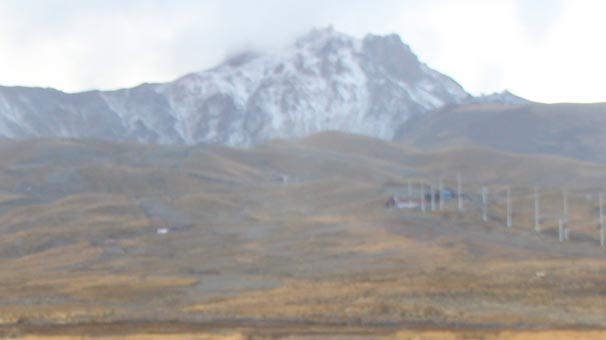 Erciyes'e mevsimin ikinci karı yağdı