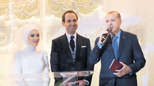 Erdoğan, nikah şahidi oldu