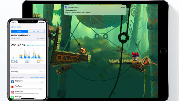 iOS 12 ile gelen 'Ekran Süresi' özelliği çocuklara rehberlik ediyor!