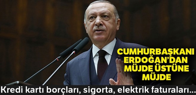 Cumhurbaşkanı Erdoğan'dan müjde üstüne müjde!