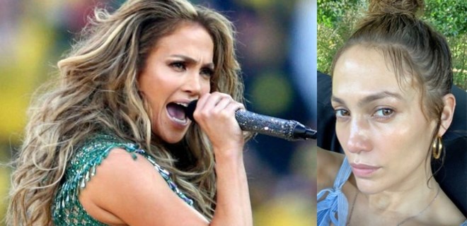 Jennifer Lopez'in makyajsız paylaşımı olay oldu