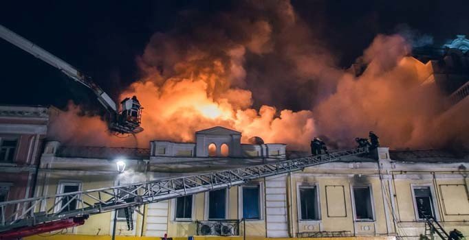 Ukrayna’da Türk restoranında korkutan yangın