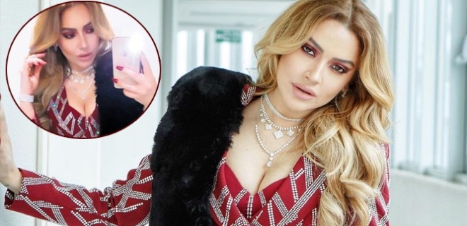 Sosyal medya Hadise'nin dekoltesini konuştu