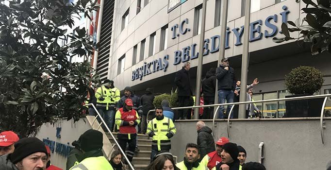 Beşiktaş Belediyesi'nde çalışan işçilerden grev kararı