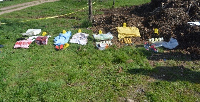 Diyarbakır'da bardaklara tuzaklanmış 27 bomba bulundu