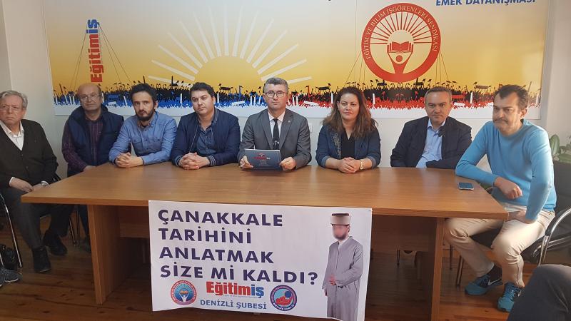 Eğitim-İş'ten Milli Eğitim Müdürlüğü'ne: Çanakkale’yi anlatması için  müftülükle anlaştılar