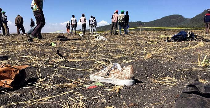 Etiyopya'da düşen uçağın karakutusuna ulaşıldı