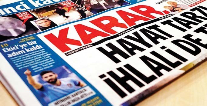 Türkiye’nin en iyi gazetesi Karar 3 yaşında