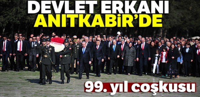 Devlet Erkanı, Anıtkabir'i ziyaret etti