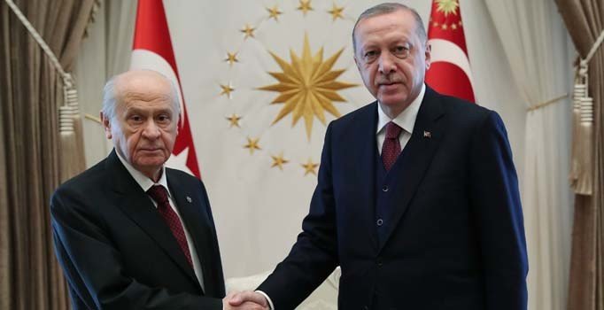 Cumhurbaşkanı Erdoğan ile Devlet Bahçeli bir araya geldi