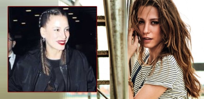 Serenay Sarıkaya örgülü saçlarıyla dikkat çekti