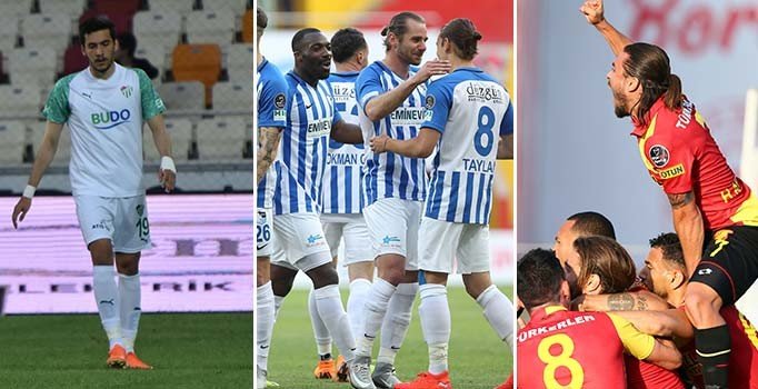 Bursaspor ve Erzurumspor Süper Lig'e veda etti, Göztepe son anda tutundu