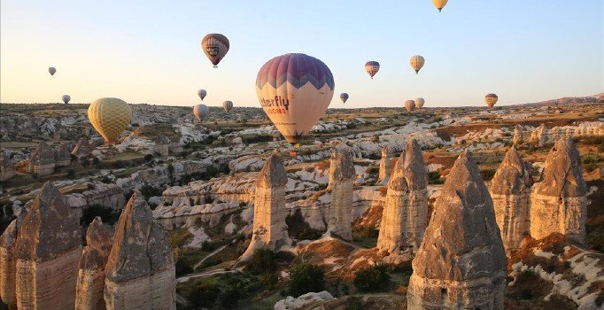 Kapadokya'da bayram tatili hareketliliği