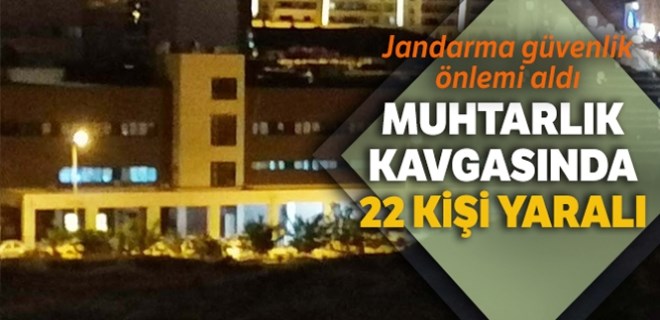 Mardin'de muhtarlık kavgası: 22 yaralı