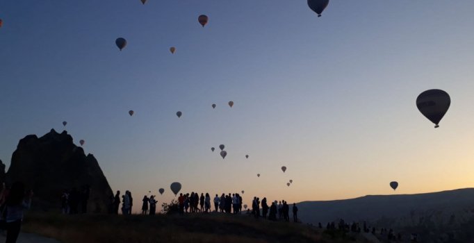 Kapadokya'ya ziyaretçi akını