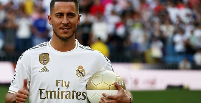 Real Madrid, en pahalı transferi Hazard'ı tanıttı