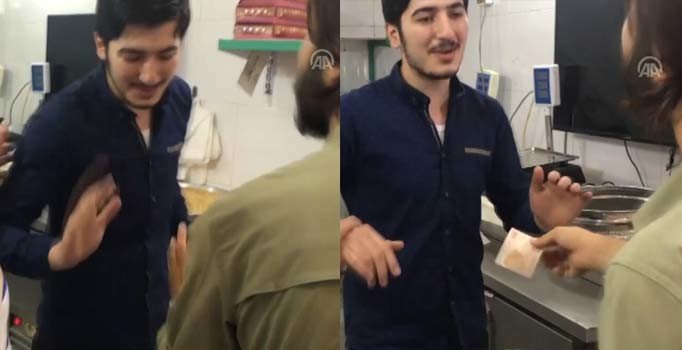 Suriyeli tatlıcının 'Türksünüz' dedi, parayı reddetti