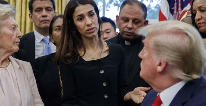 Trump, dini grup temsilcilerini ağırladı: Nadia Murad ile diyaloğu toplantıya damga vurdu