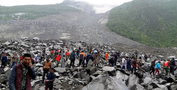 Çin'deki heyelan faciasında ölü sayısı 20'ye çıktı