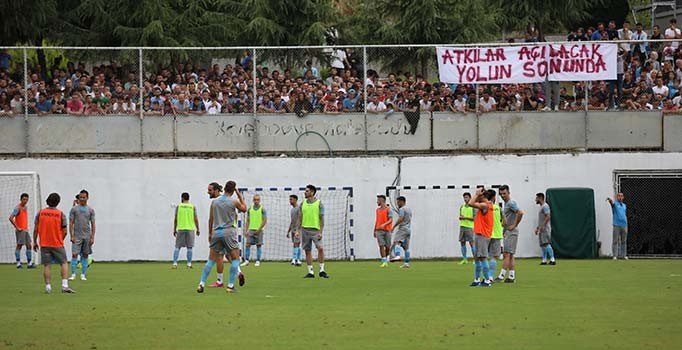 Trabzonspor'un idmanına taraftarlardan yoğun ilgi