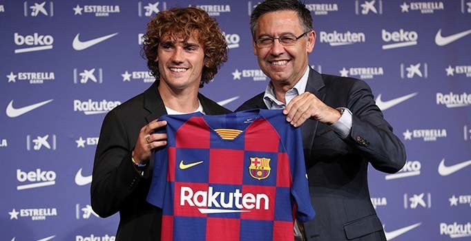 Barcelona, Griezmann'ı tanıttı