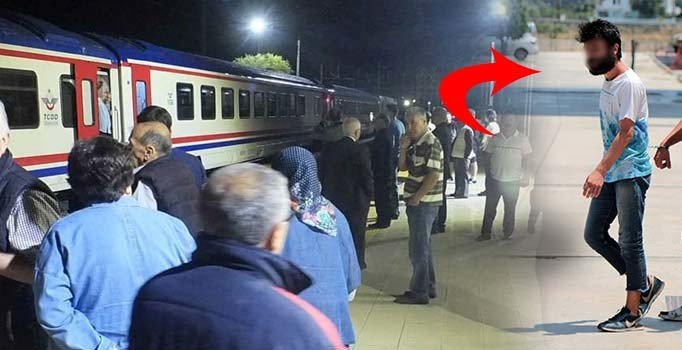 Yanında oturan kadını taciz etti, makinist treni ilk istasyonda durdurdu