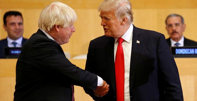 Trump ile Johnson, ABD-İngiltere ilişkilerini görüştü