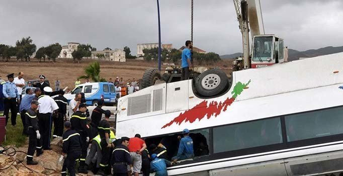 Fas'ta selin yol açtığı otobüs kazasında ölü sayısı 14'e çıktı
