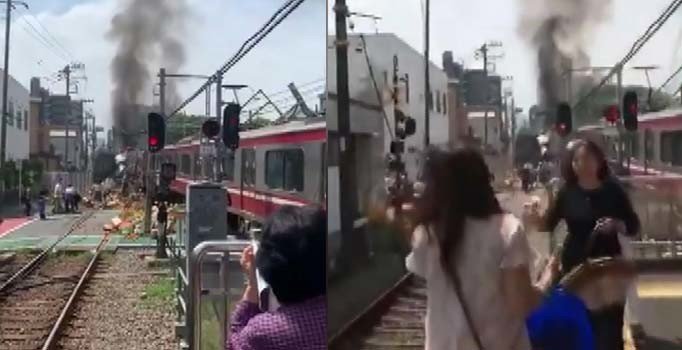 Japonya’da tren ile kamyon çarpıştı: 1 ölü, 34 yaralı