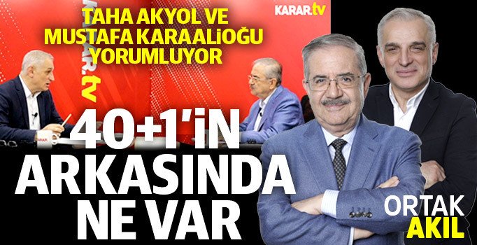 Mustafa Karaalioğlu: 40+1 teklifinin nedeni başkanlık sisteminin siyaseten tıkanması