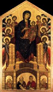 Cimabue, Santa Trinita Madonna, 1285-86, Galleria degli Uffizi, Florence 
